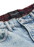  - ALEXANDER WANG - Rival' Bandana Print Underlayer Distressed Jeans