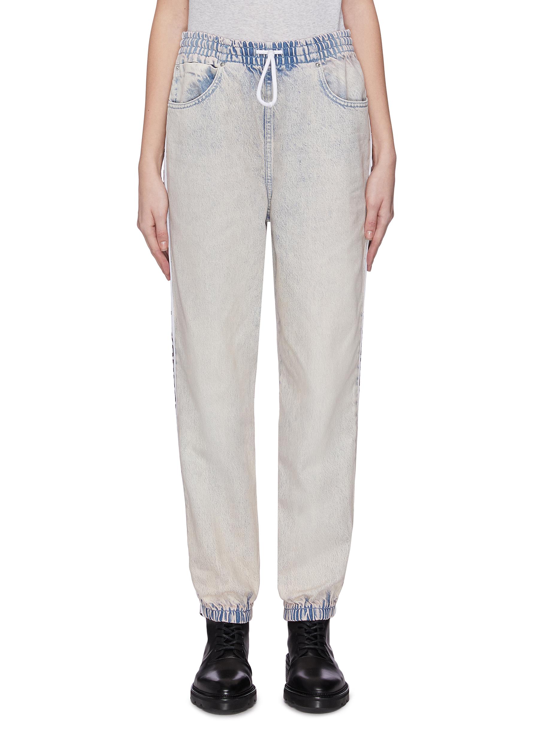 alexander wang denim joggers