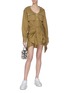 Figure View - Click To Enlarge - ALEXANDER WANG - Tie waist trench romper