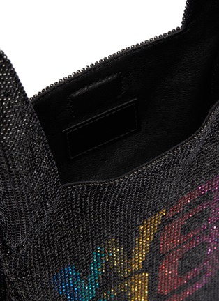 Detail View - Click To Enlarge - ALEXANDER WANG - 'Wangloc' rhinestone embellished mini shopper bag