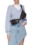 Figure View - Click To Enlarge - ALEXANDER WANG - 'Attica' double leather mini belt bag