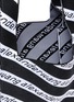 Detail View - Click To Enlarge - ALEXANDER WANG - Diagonal logo print knit shopper bag