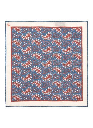 Detail View - Click To Enlarge - ISAIA - Paisley print silk pocket square