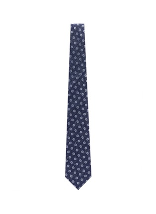 Figure View - Click To Enlarge - ISAIA - Floral jacquard silk tie