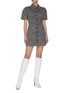 Figure View - Click To Enlarge - C/MEO COLLECTIVE - “Prophecy’ puff sleeve tailored shirt collar dress