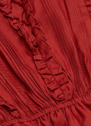 Detail View - Click To Enlarge - C/MEO COLLECTIVE - “Slow Down’ balloon sleeve ruffle dress