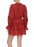 Back View - Click To Enlarge - C/MEO COLLECTIVE - “Slow Down’ balloon sleeve ruffle dress