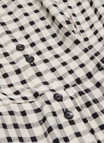 gingham check jumpsuit
