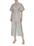 Figure View - Click To Enlarge - C/MEO COLLECTIVE - “Inhale’ gingham check jumpsuit