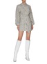 Figure View - Click To Enlarge - C/MEO COLLECTIVE - “Inhale’ gingham check shirt dress