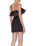 Back View - Click To Enlarge - C/MEO COLLECTIVE - “Affinity’ ruffle contrast topstitch mini dress