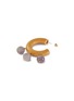 Detail View - Click To Enlarge - SOPHIE MONET - 'The Amethyst' bead drop wood hoop earrings
