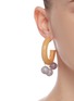 Figure View - Click To Enlarge - SOPHIE MONET - 'The Amethyst' bead drop wood hoop earrings
