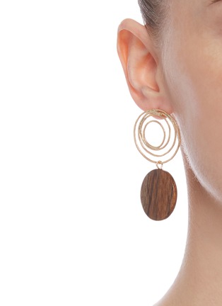 Figure View - Click To Enlarge - SOPHIE MONET - 'The Zelda' pine wood earrings