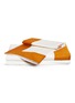 Main View - Click To Enlarge - FRETTE - Bold King Size Duvet Set – Orange/Milk