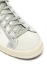 Detail View - Click To Enlarge - P448 - 'John' metallic tab leather sneakers