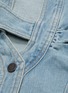 Detail View - Click To Enlarge - C/MEO COLLECTIVE - 'Comparison' tie front puff sleeve denim midi dress