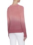 Back View - Click To Enlarge - MONCLER - Leather sleeve patch radiant rib knit sweater