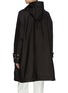 Back View - Click To Enlarge - MONCLER - 'Prasin' stud embellished hooded nylon trench coat