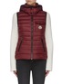 Main View - Click To Enlarge - MONCLER - 'Glycine' hooded puffer zip-up vest
