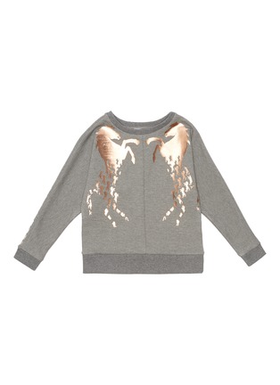 Main View - Click To Enlarge - CHLOÉ - Copper foil horse print sweatshirt