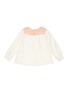 Figure View - Click To Enlarge - CHLOÉ - Stud embroidered yoke silk blouse