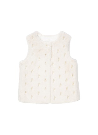 Main View - Click To Enlarge - CHLOÉ - Horse embroidered faux fur vest