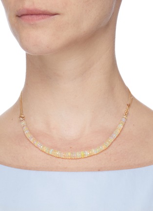 Figure View - Click To Enlarge - ALIITA - 'Princesa' opal bead 9k yellow gold necklace