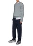 Figure View - Click To Enlarge - MAISON MARGIELA - Side waist tab twill suiting pants