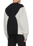 Back View - Click To Enlarge - MAISON MARGIELA - Logo embroidered colourblock sweatshirt