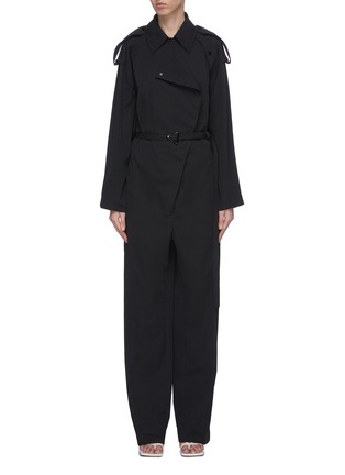 Main View - Click To Enlarge - BOTTEGA VENETA - Trench cotton belted jumpsuit