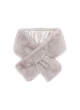 Main View - Click To Enlarge - ISLA - Mink Fur Kids Scarf