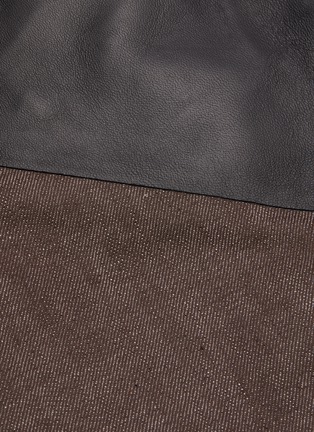  - BOTTEGA VENETA - Leather panel jeans
