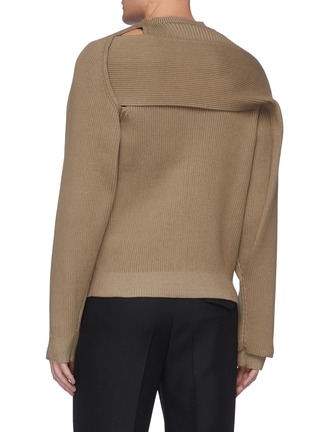 Back View - Click To Enlarge - BOTTEGA VENETA - Interrciato rib knit sweater