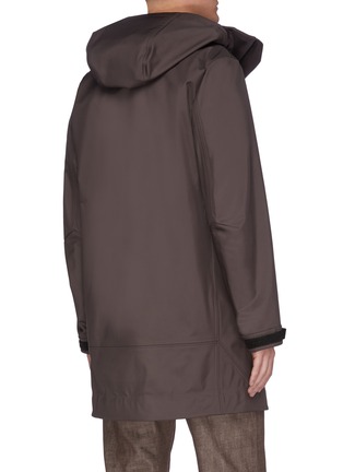 Back View - Click To Enlarge - BOTTEGA VENETA - Hooded zip jacket