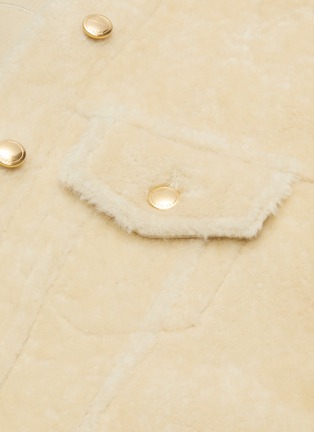  - CHLOÉ - Shearling metallic button coat