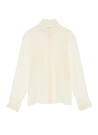 Main View - Click To Enlarge - CHLOÉ - Embroidered Light Organza Blouse