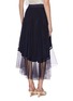 Back View - Click To Enlarge - CHLOÉ - 'Chanti' lace overlay ruffle skirt