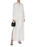 Figure View - Click To Enlarge - CHLOÉ - Neck tie silk maxi dress
