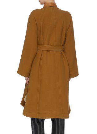 Back View - Click To Enlarge - CHLOÉ - Belted wool cocoon coat