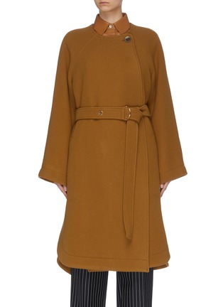 Main View - Click To Enlarge - CHLOÉ - Belted wool cocoon coat
