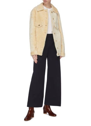 Figure View - Click To Enlarge - CHLOÉ - Side button sailor culottes