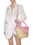 Front View - Click To Enlarge - JACQUEMUS - 'Le Panier Soleil' hand held straw tote bag