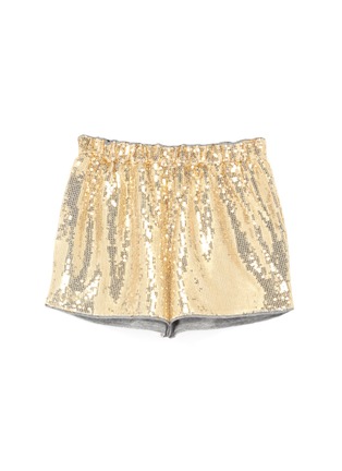 Main View - Click To Enlarge - BONTON - Sequin embellished kids shorts