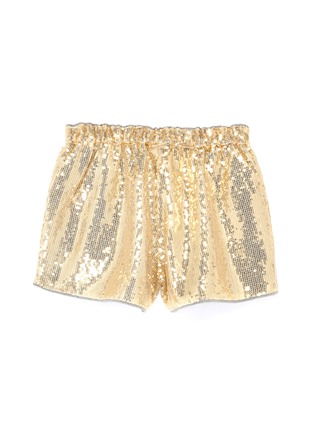 Figure View - Click To Enlarge - BONTON - Sequin embellished kids shorts