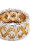 Detail View - Click To Enlarge - BUCCELLATI - Tulle' diamond white and yellow gold ring