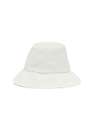 Figure View - Click To Enlarge - EUGENIA KIM - 'Toby' raffia tweed bucket hat