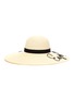 Main View - Click To Enlarge - EUGENIA KIM - 'Bunny' slogan chain cord straw hat