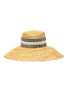 Main View - Click To Enlarge - EUGENIA KIM - 'Mirabel' vented straw ribbon band hat