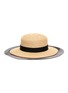 Main View - Click To Enlarge - EUGENIA KIM - 'Brigitte' horsehair edge ribbon band straw boater